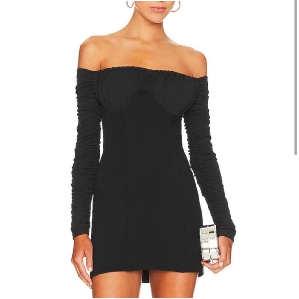 NEW NBD Revolve Carlota Carlotta Mini Dress Black Size Medium